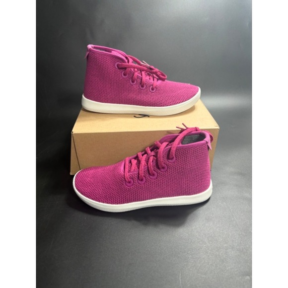 Allbird NIB Tree Topper Knit‎ High Top Sneakers in Pink Size 7 - Picture 1 of 8
